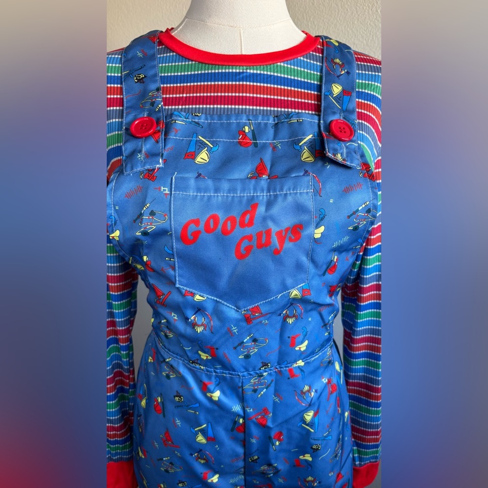 Good Guys Blue Printed Overalls - Women Pants & Jumpsuits